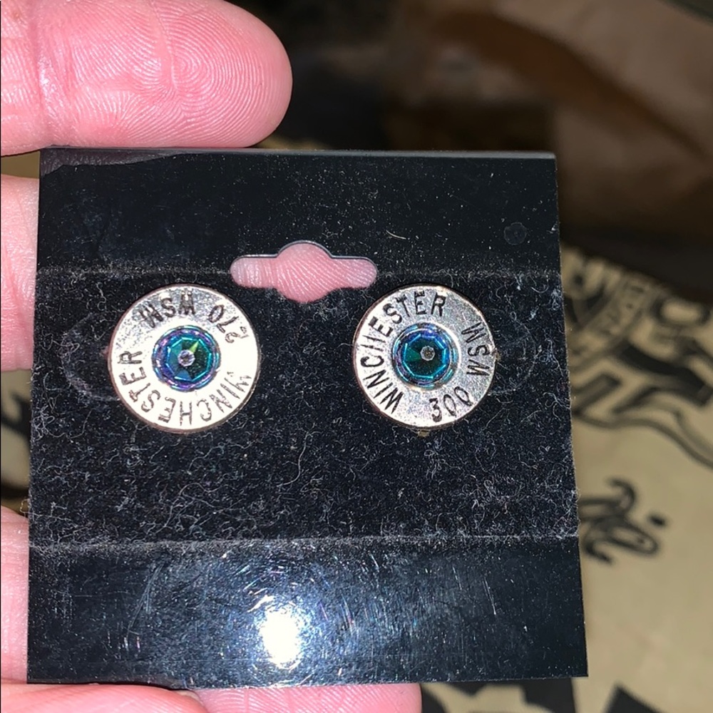Earrings from bullet casings
